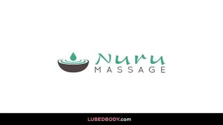 Lesbian and straight friend enjoy free Nuru massage – Kenzie Taylor, Cubbi Thompson