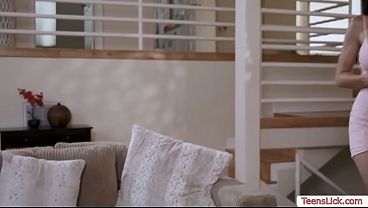 Lesbian babes toying their ass using dildo