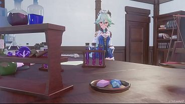 A Night In Mondstadt ALL PARTS- Genshin Impact Sucrose x Lumine – PinkSama – Animation Hentai R34