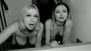 Kitty Li and Milka Way Lesbian Fun Interrupted by Max Born’s Big Cock