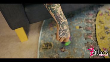 Tattooed & Pierced Lesbians Cynthia’s Tongue & Fingers in Leo Before Massive Anal Toy Play